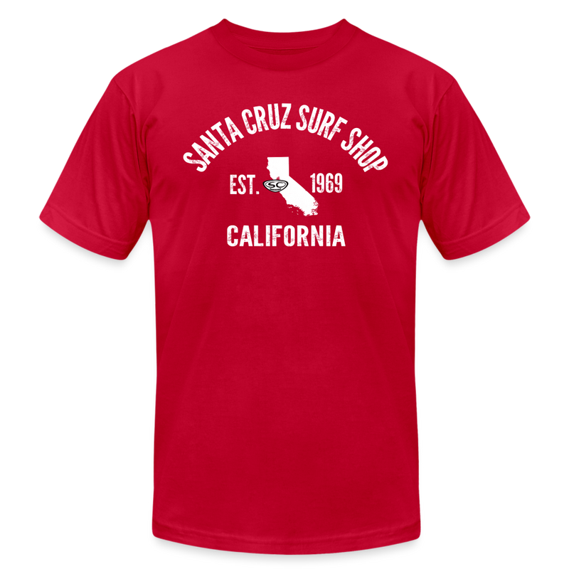 Santa Cruz Surf Shop EST 1969 Simple Tee - red