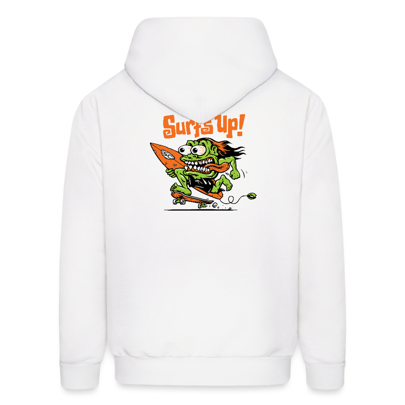 Santa Cruz Surf Shop Surf's Up Monster Pullover Hoodie - white