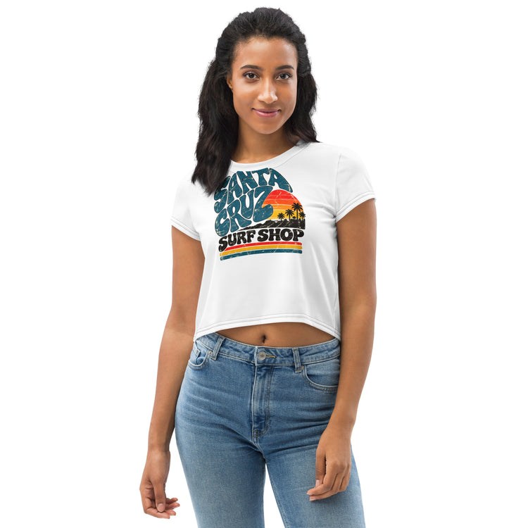 Santa Cruz Vintage Womens Crop T-Shirt