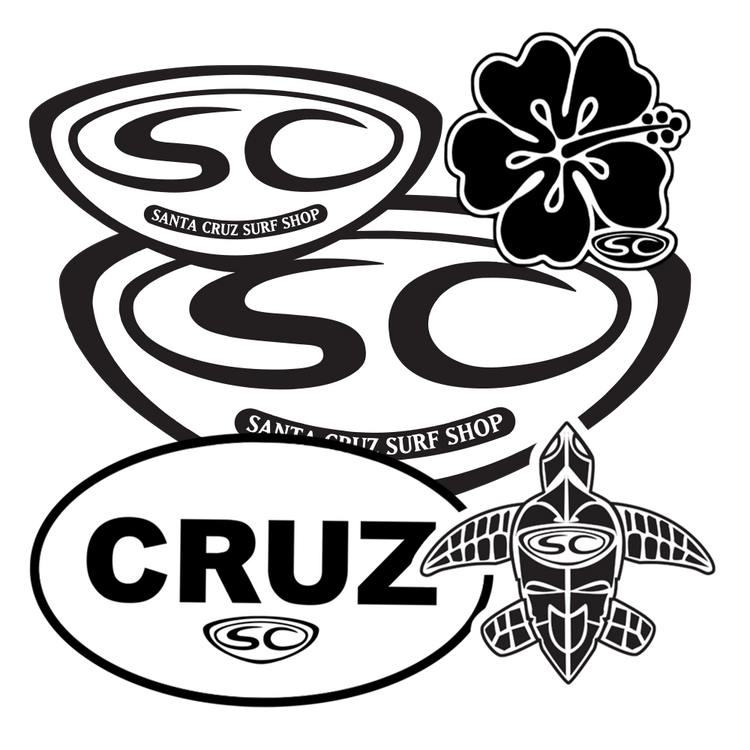 Santa Cruz Surf Shop Sticker Pack