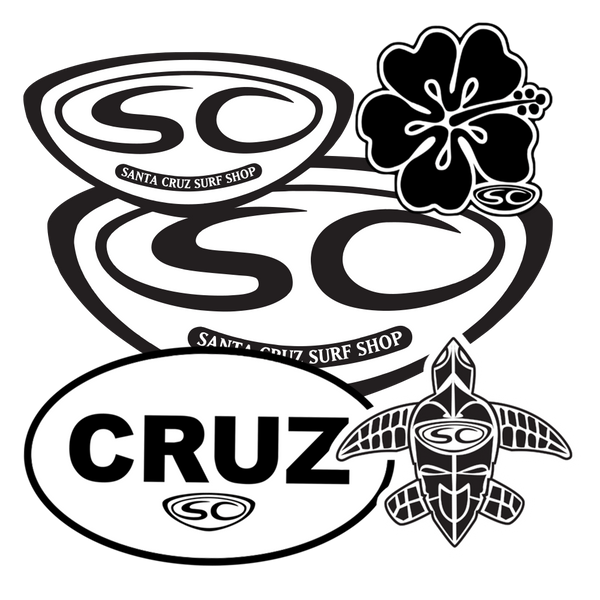 Santa Cruz Sticker Pack - Santa Cruz Surf Shop™