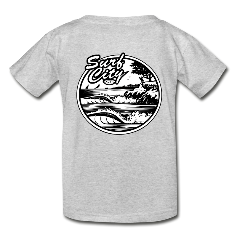 THE REAL SURF CITY YOUTH TSHIRT - heather gray