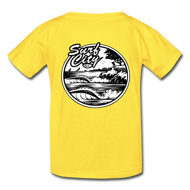 THE REAL SURF CITY YOUTH TSHIRT - yellow