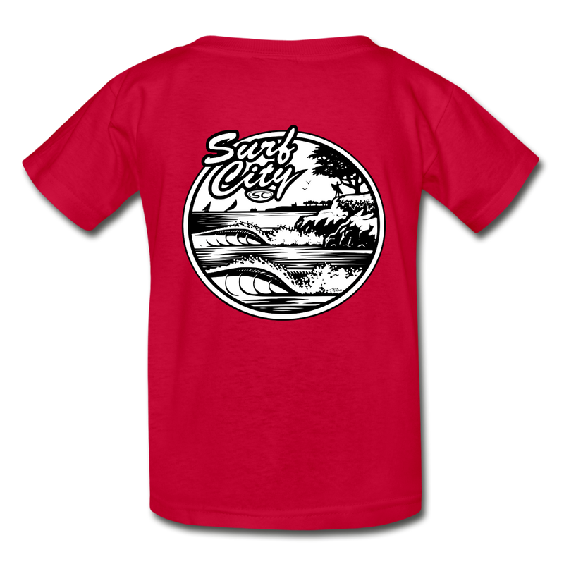 THE REAL SURF CITY YOUTH TSHIRT - red