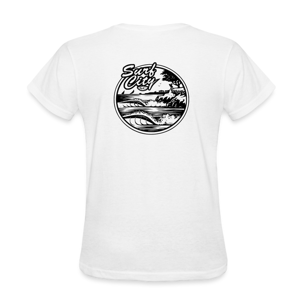 Santa Cruz Surf Shop EST 1969 Womens v-neck t-shirt - Santa Cruz Surf Shop Santa Cruz Surf Shop EST 1969 Womens v-neck t-shirt - Santa Cruz Surf Shop