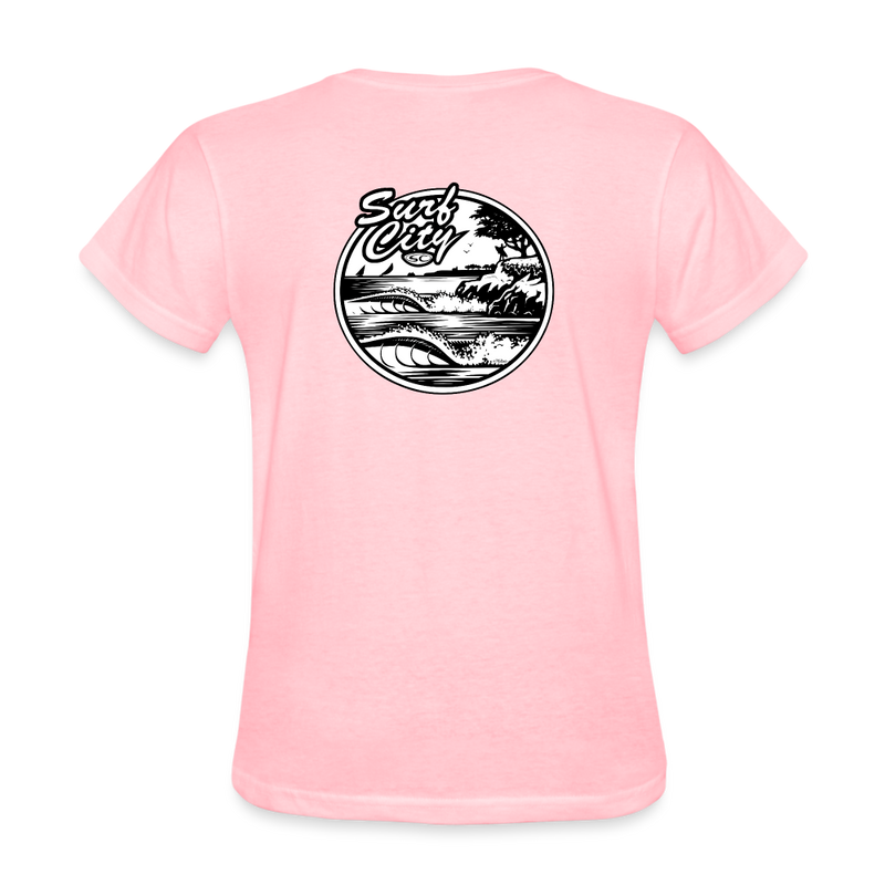 SANTA CRUZ SURF CITY WOMENS TSHIRT - pink