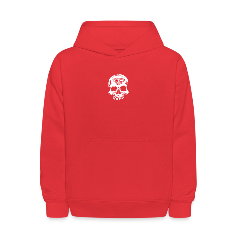 Red 2025 skull hoodie