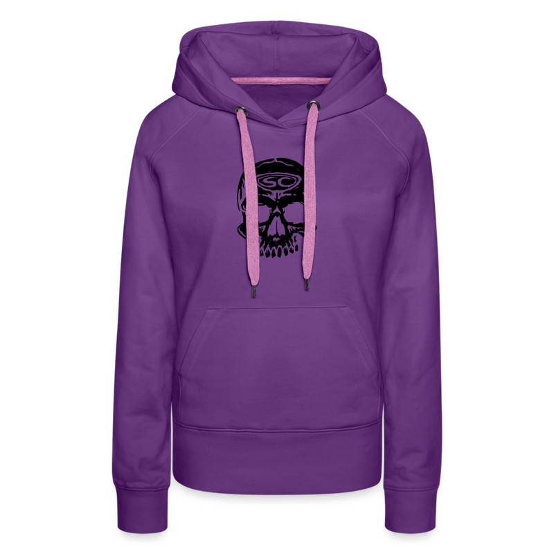 Santa Cruz Surf Shop Skull Womens Hoodie - purple