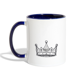 SC King Contrast Coffee Mug - white/cobalt blue