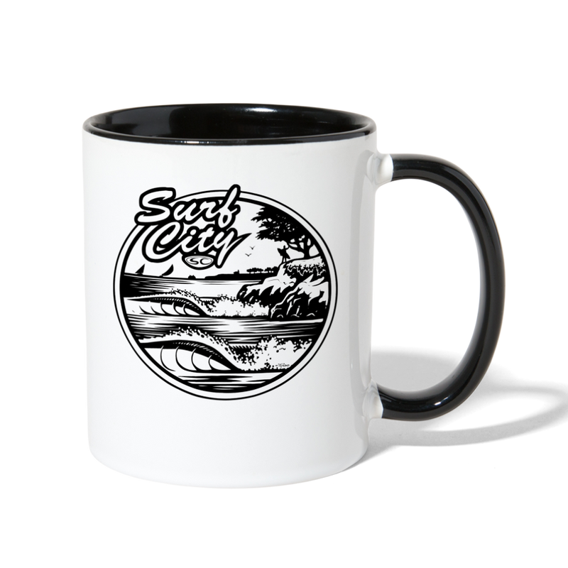 Santa Cruz Surf City Contrast Coffee Mug - white/black