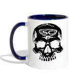 SC Skull Contrast Coffee Mug - white/cobalt blue