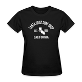 Womens Santa Cruz Surf Shop EST 1969 Simple Tee - black