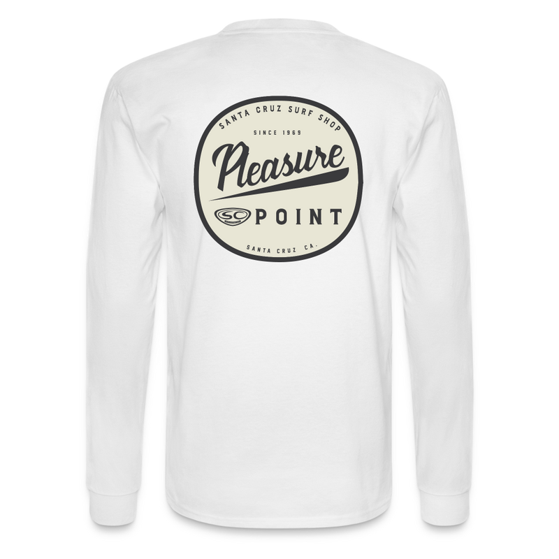 SCSS Pleasure Point Men's Long Sleeve T-Shirt - white