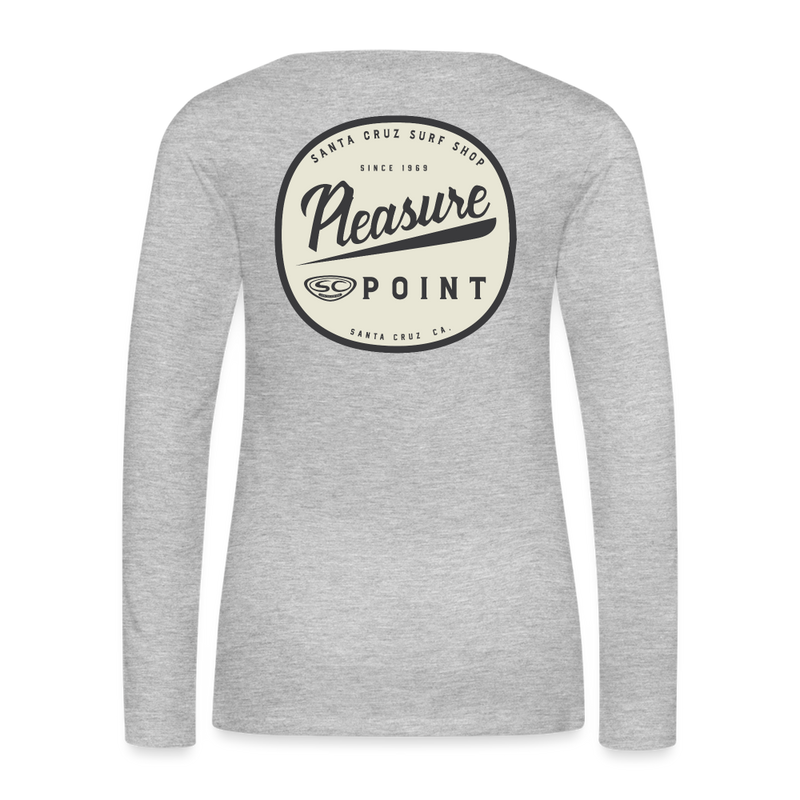 SCSS Pleasure Point Women's Premium Long Sleeve T-Shirt - heather gray