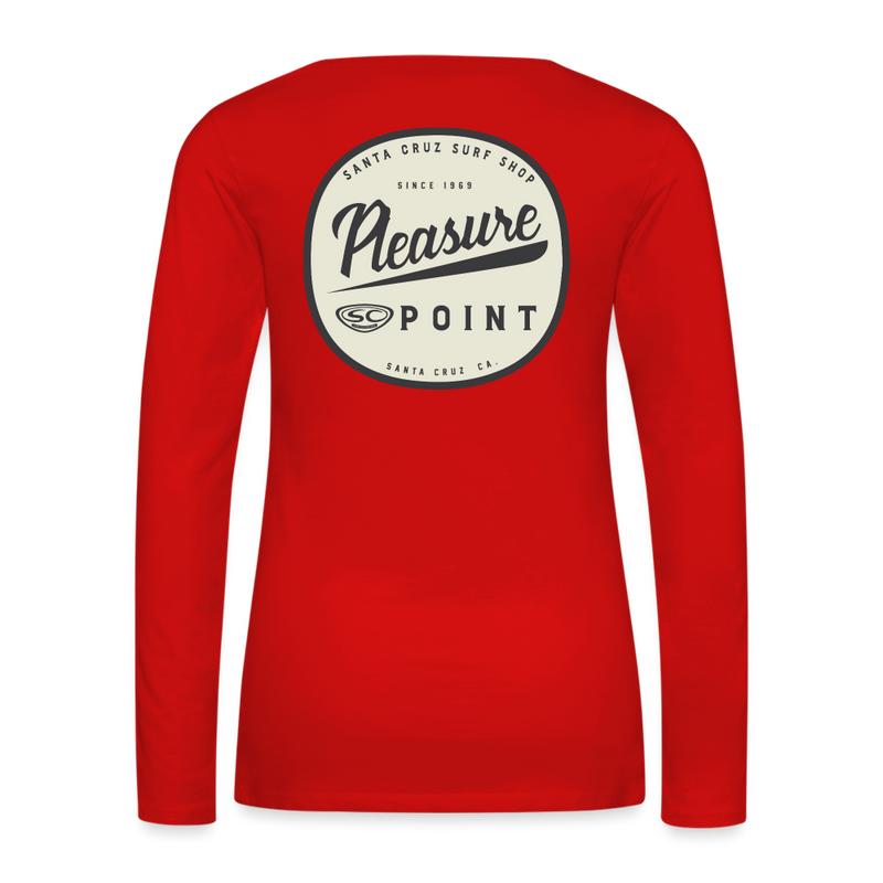 SCSS Pleasure Point Women's Premium Long Sleeve T-Shirt - red