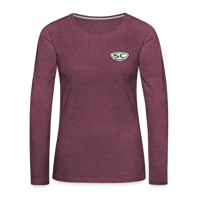 SCSS Pleasure Point Women's Premium Long Sleeve T-Shirt - heather burgundy