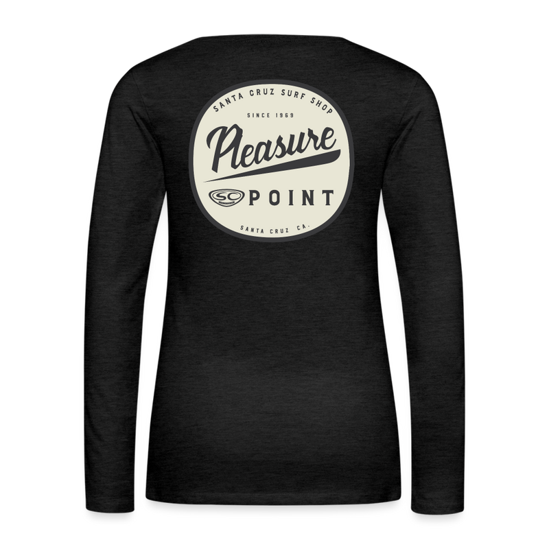 SCSS Pleasure Point Women's Premium Long Sleeve T-Shirt - charcoal grey