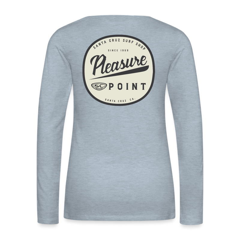 SCSS Pleasure Point Women's Premium Long Sleeve T-Shirt - heather ice blue
