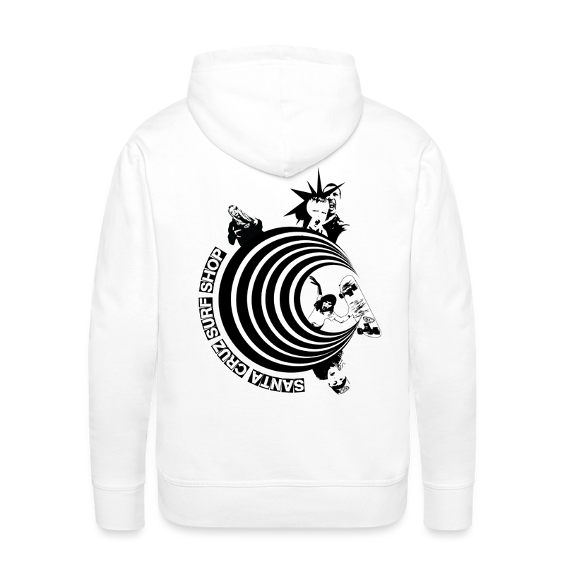 Santa Cruz Surf Shop PUNK Men’s Premium Hoodie - white